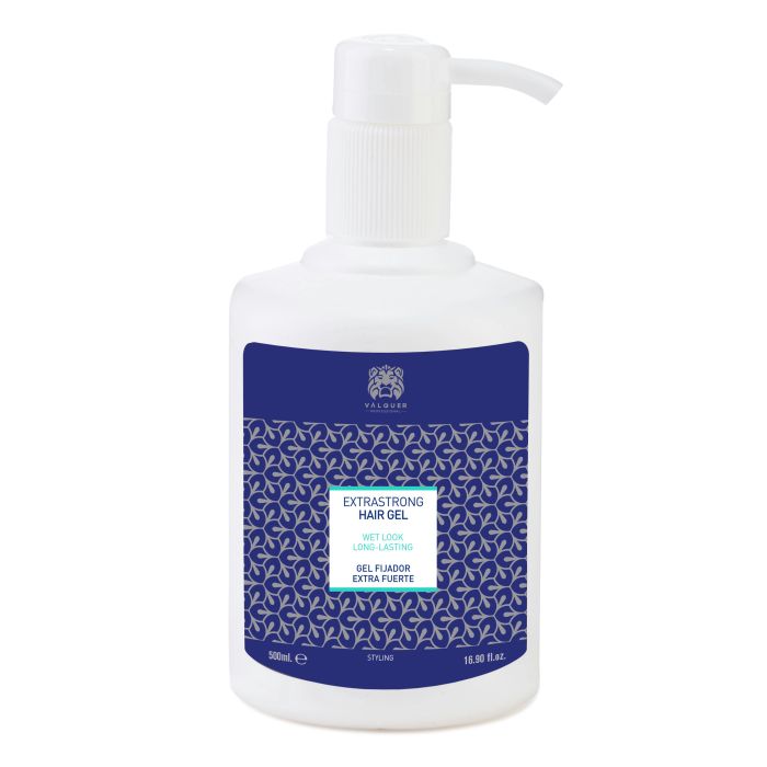 Valquer Gel Coiffant Extra Fort 500ml - Effet Mouillé Longue Tenue