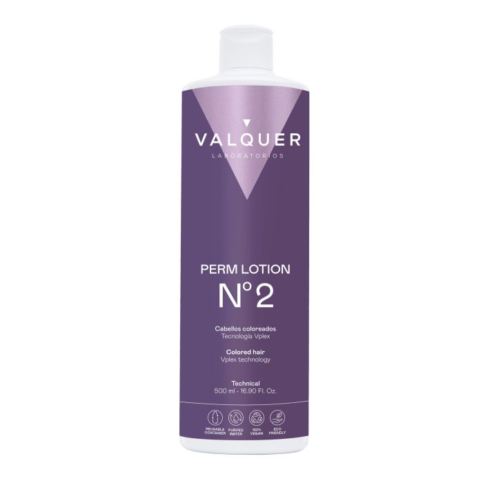 Valquer Liquide pour Permanente N°2 (Cheveux Colorés) 500 ml