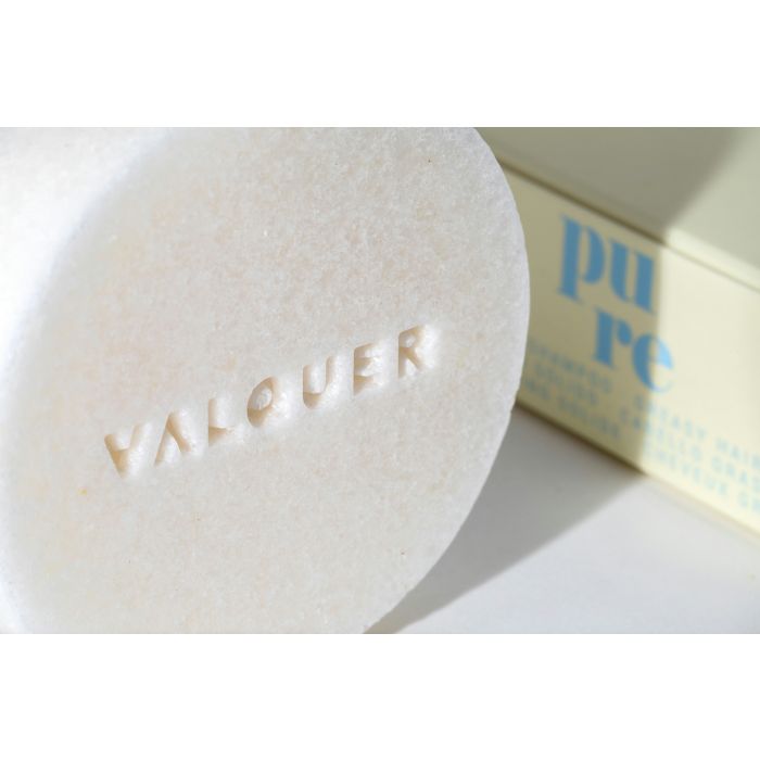Valquer PURE Shampooing Solide Cheveux Gras 50g - Formule Zéro Déchet Vegan