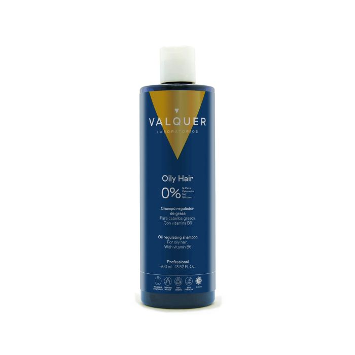 Valquer Shampooing Cheveux Gras 400ml - Formule Végane Sans Sulfates