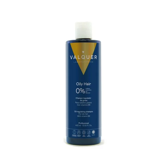 Valquer Shampooing Cheveux Gras 400ml - Formule Végane Sans Sulfates