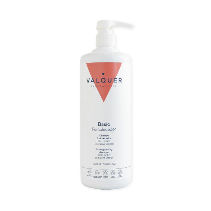 Valquer Shampooing Fortifiant Kératine, Biotine & Aloe Vera Bio 1000ml