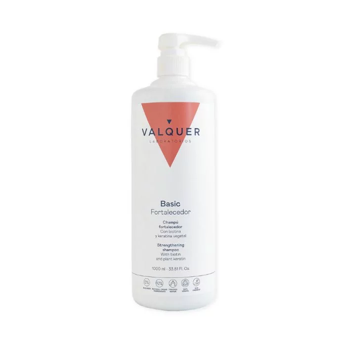 Valquer Shampooing Fortifiant Kératine, Biotine & Aloe Vera Bio 1000ml