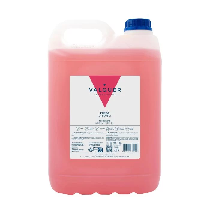 Valquer Shampooing Fraise 5000ml - Soin Professionnel pour Tous Types de Cheveux