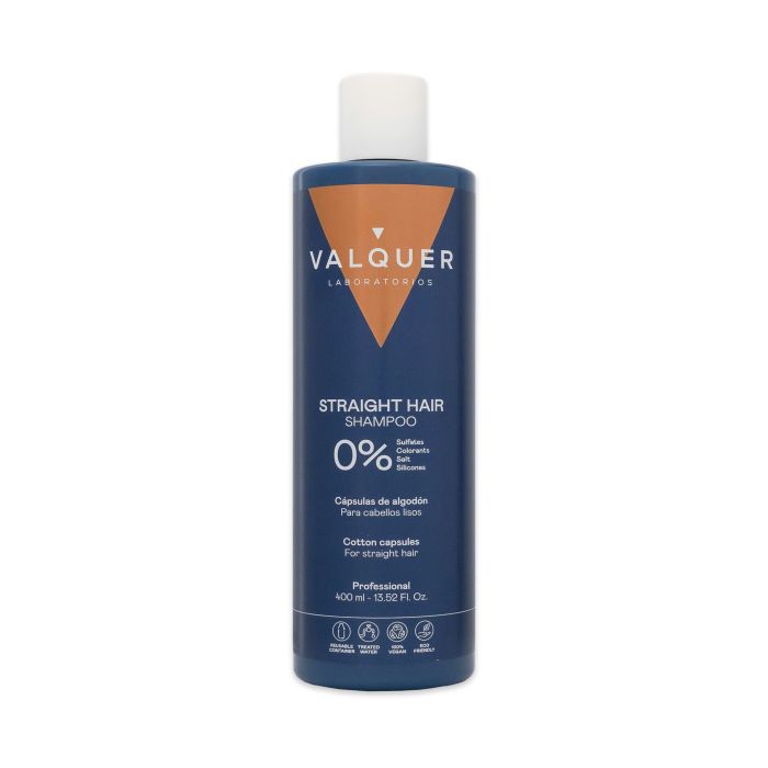 Valquer STRAIGHT HAIR Shampooing Lissant au Panthénol et Coton 400ml