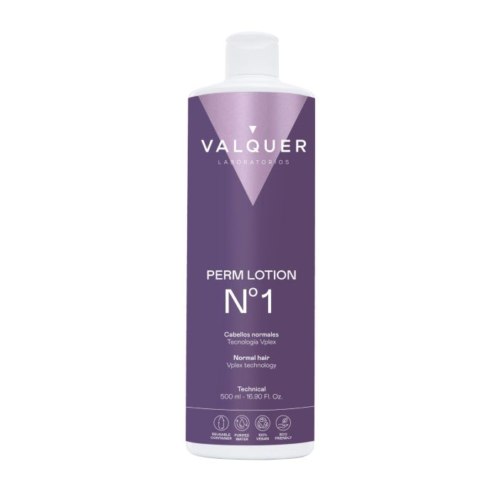 Valquer Wave Permanent Liquid Nº 1 Cheveux Normaux 500 ml - Permanente Professionnelle