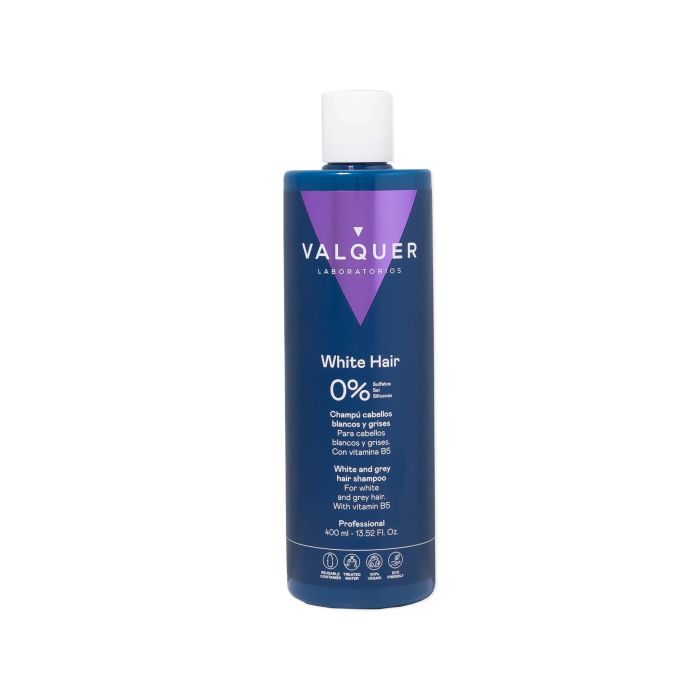 Valquer White & Grey Hair Shampooing pour Cheveux Blancs et Gris 400ml