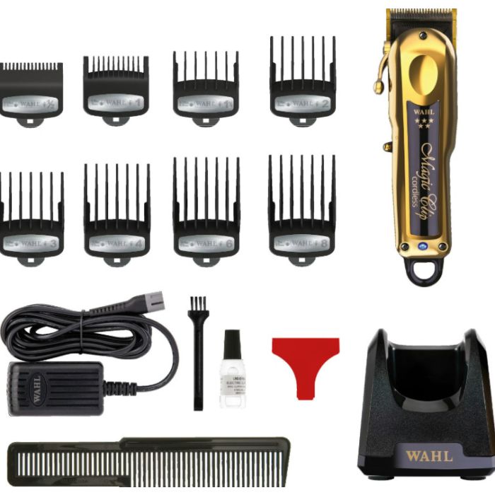 Wahl Gold Cordless Magic Clip - Tondeuse Professionnelle Sans Fil Édition Limitée Black & Gold
