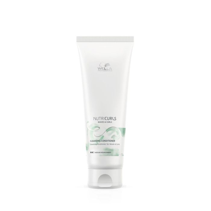 Wella Professionals NutriCurls Cleansing Conditioner 250ml - Après-Shampooing Nettoyant pour Cheveux Bouclés