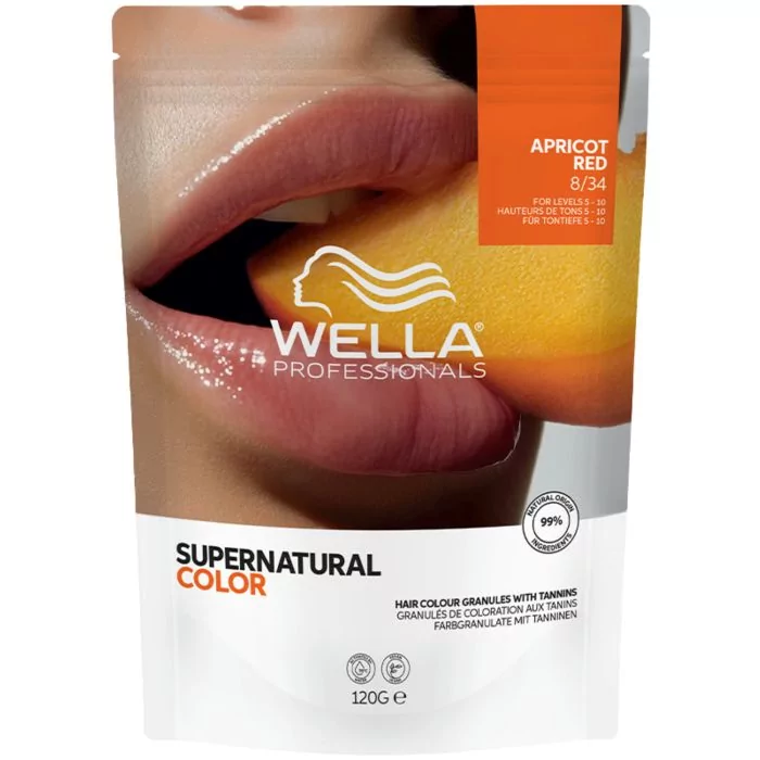 Wella Professionals Supernatural Color 8/34 Apricot Red 120g – Coloration Blond Abricot Doré