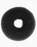 Efalock Anneau Chignon 12cm Noir - Coussin Volumineux pour Cheveux Foncés
