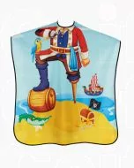 Efalock Cape Enfant Pirate - Cape de Coiffure Antistatique et Imperméable 90x130cm