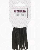 Efalock Élastiques à Cheveux Épais Noir 10 Pièces