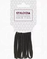 Efalock Élastiques à Cheveux Épais Noir 10 Pièces