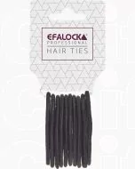 Efalock Élastiques à Cheveux Noirs - Lot de 10 Pièces