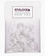 Efalock Élastiques Rasta Épais Transparents - 100 Pièces pour Cheveux Épais et Tresses