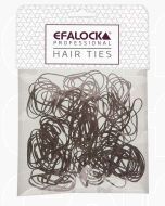 Efalock Élastiques Rasta Fins/Petits Marron 100 pcs – Fixation Invisible pour Tresses et Coiffures Précises