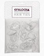 Efalock Élastiques Rasta Fins Transparents - 100 pièces pour Tresses et Cheveux Fins