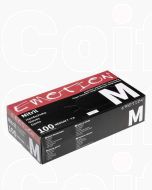 Efalock Gants Nitrile Noirs Non Poudrés Taille M - Protection Professionnelle