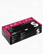 Efalock Gants Nitrile Noirs Non Poudrés Taille S - Protection Professionnelle