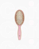 ILU Bamboo Brush Pink Flamingo - Brosse en Bambou Écologique Rose Vif