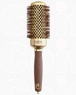 Olivia Garden Expert Blowout Shine 45/60 mm Or & Brun - Brosse Ronde Professionnelle