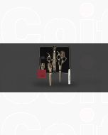 Olivia Garden SilkCut Ensemble de 2 Ciseaux Coiffure Noir/Or HS 5,75' et MS EUR RH