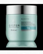 System Professional B3 Balance Mask - Masque Hydratant Apaisant pour Cuir Chevelu Sensible 200ml