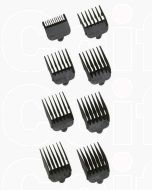 Wahl Set de Peignes de Coupe Professionnels en Plastique - 8 Hauteurs (3-25mm)