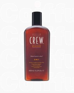 American Crew 3 en 1 Classic - Shampoing, Après-Shampoing & Gel Douche 450ml