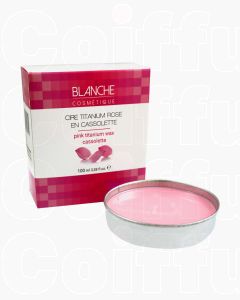 Cire Titanium rose en cassolette Blanche Cosmétique