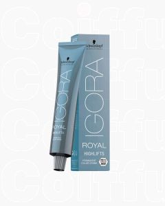 Coloration permanente anti-casse blond glacial Igora Royal Highlifts