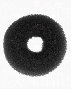 Efalock Anneau à Chignon Extra Haut 10cm Noir - Boudin Professionnel pour Coiffures Volumineuses