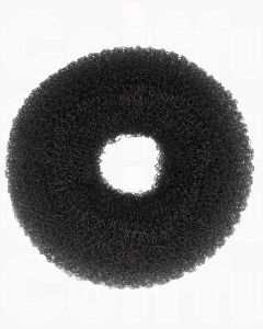 Efalock Anneau Chignon 12cm Noir - Coussin Volumineux pour Cheveux Foncés