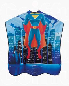Efalock Cape Enfant Super Hero - Cape de Coiffure Antistatique et Hydrofuge 90x130cm