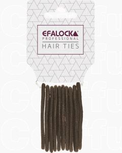 Efalock Élastiques à Cheveux Marron 10 Pièces