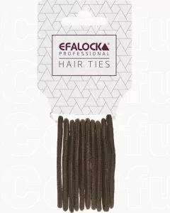 Efalock Élastiques à Cheveux Marron 10 Pièces