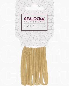 Efalock Élastiques Épais Blonds - Tenue Forte pour Cheveux Épais (10 pièces)