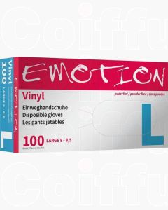 Efalock Gants en Vinyle Emotion L Poudrés (100 pcs)