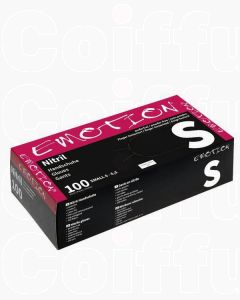 Efalock Gants Nitrile Noirs Non Poudrés Taille S - Protection Professionnelle