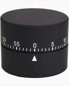 Efalock Minuteur ROUND noir - Timer professionnel rond