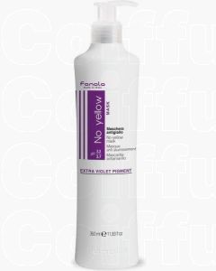 Fanola No Yellow Masque 350ml - Masque Anti-Jaunissement pour Blonds et Cheveux Gris