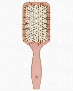 ILU Bamboo Brush Sweet Tangerine - Brosse Démêlante en Bambou Écologique et Végane