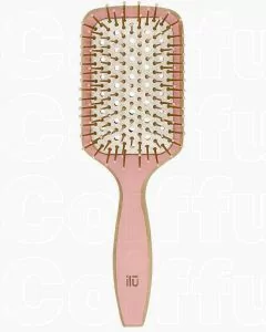 ILU Bamboo Brush Sweet Tangerine - Brosse Démêlante en Bambou Écologique et Végane