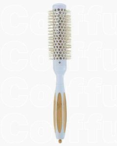 ILU Bamboo Styling Brush True Blue - Brosse Ronde en Bambou Écologique