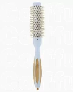 ILU Bamboo Styling Brush True Blue - Brosse Ronde en Bambou Écologique