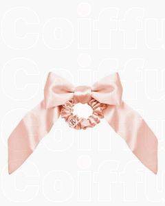 Invisibobble Bowtique Ballerina Bow - Chouchou Élastique en Velours Rose avec Nœud