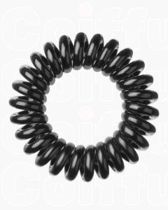Invisibobble Power True Black - Élastique Spirale Extra Fort pour Cheveux Épais