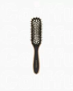 Kashoki Wooden Slim Brush – Brosse Fine en Bois de Hêtre pour Coiffage de Précision