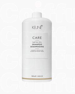 Keune Satin Oil Shampoo 1000ml - Soin Nutritif pour Cheveux Secs et Abîmés